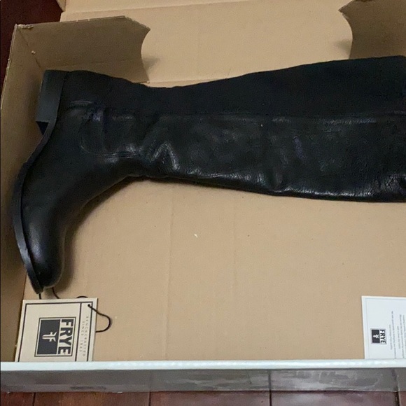 Frye Black High Boots. - Picture 4 of 5
